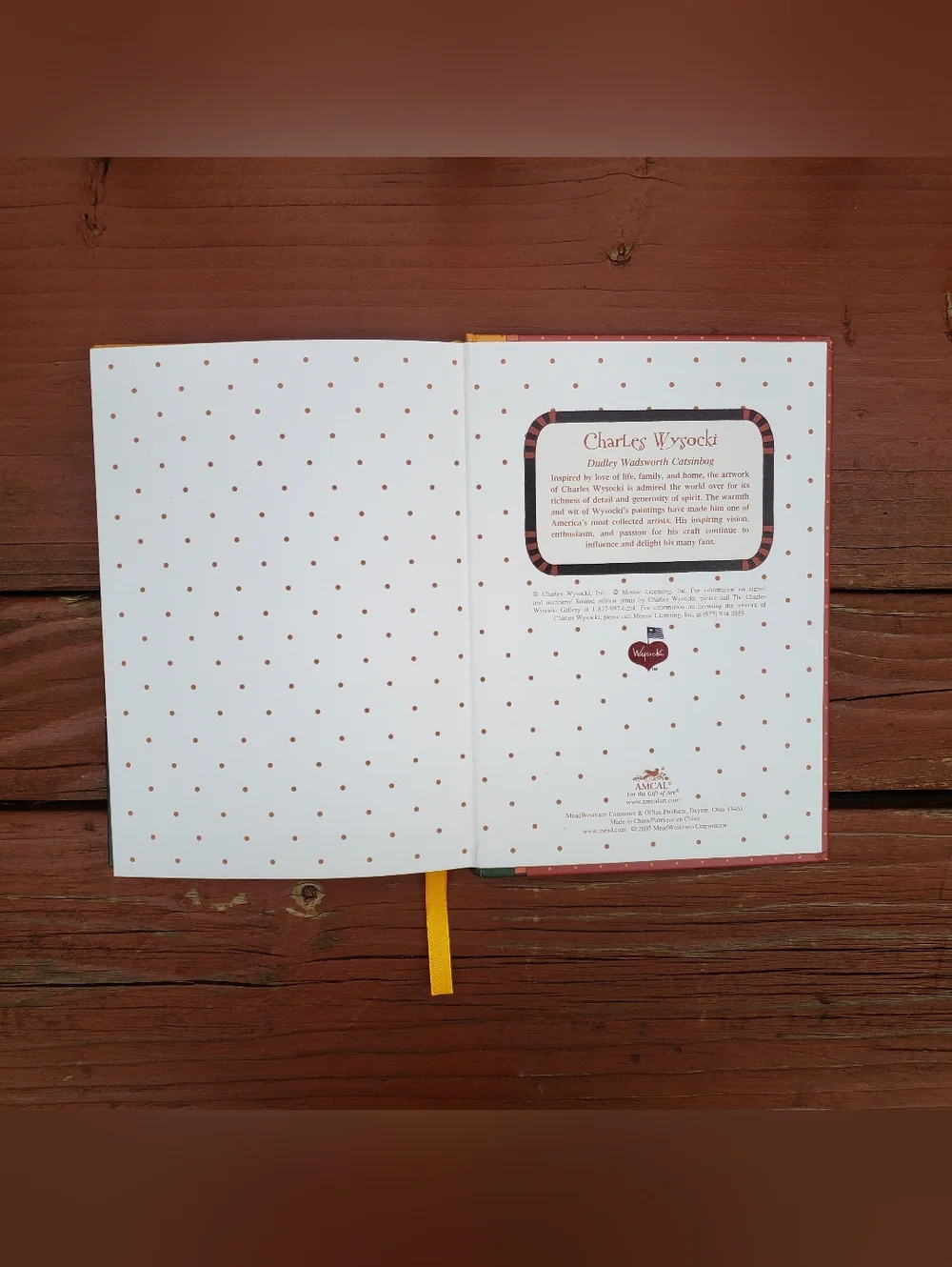 Cat Themed Journal Charles Wysocki / Dudley Wadsworth 'Catsinbag' - 160 Pages